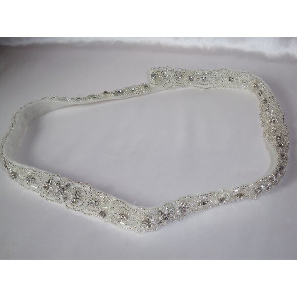 Horsehair bridal belt rhinestone belt sash, bridal dress belt sash, wedding belt